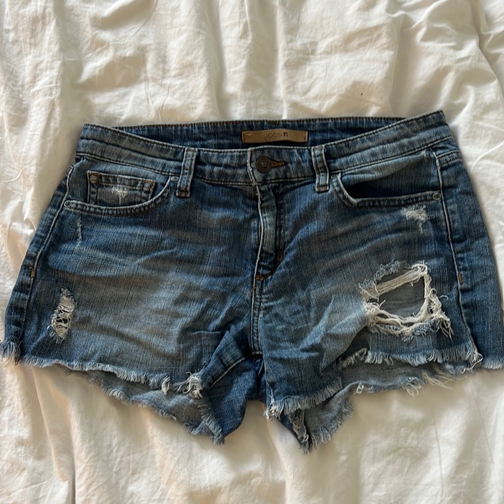 Joes distressed jean shorts